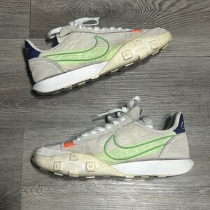 Size 8.5W - Nike Waffle Racer 2X Desert Sand Mean Green Running Shoe 2021